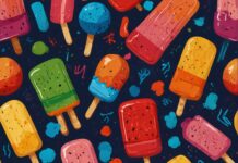 A Cute Summer iPhone wallpaper with vibrant popsicles in different shapes and colors.