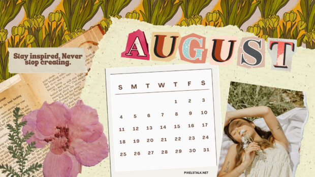 Aesthetic August 2024 Wallpaper HD.