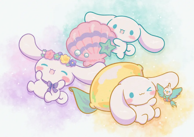 Aesthetic Cinnamoroll Sanrio Wallpaper for Kids.