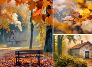 Aesthetic Fall HD Desktop Wallpaper.