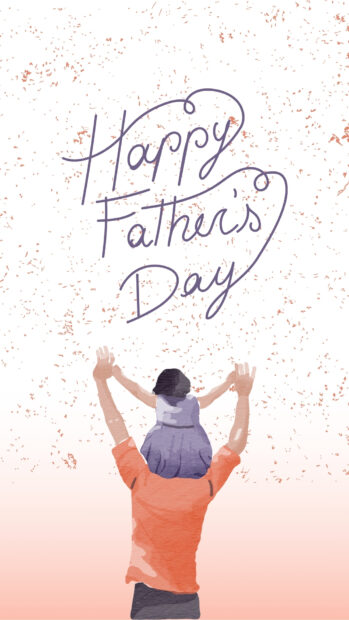 Aesthetic Happy Fathers Day Wallpaper iPhone.