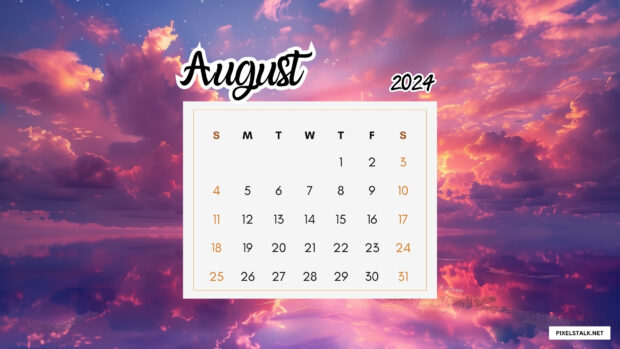 August 2024 HD Wallpaper.