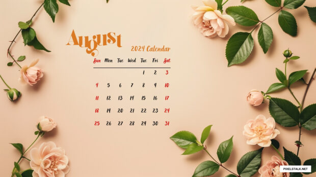 August 2024 Wallpaper HD Free download.