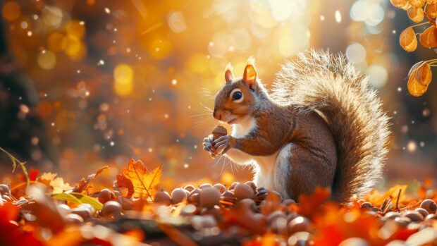 Beautiful Fall Aesthetic Wallpaper HD.