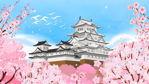 Beautiful Spring in Japan wallpaper HD.