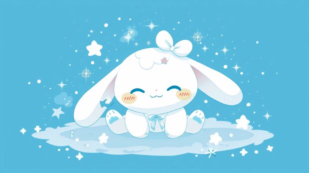 Cinnamoroll Wallpaper Flat vector.
