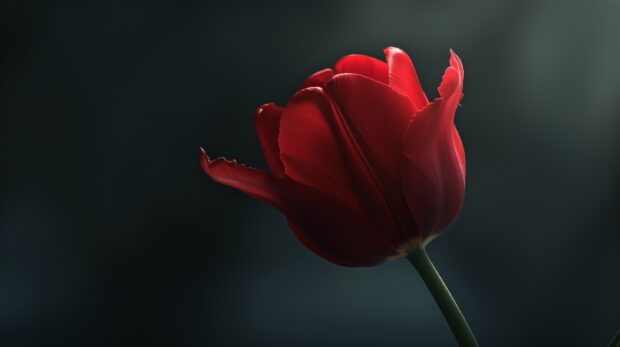 Classic red Tulip wallpaper.