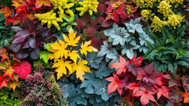 Color Fall Leaves Wallpaper HD.