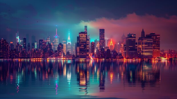 Cool skyline wallpaper for desktop HD.