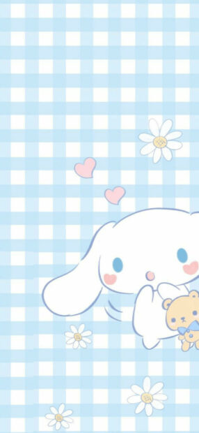 Cute Cinnamoroll Cartoon Wallpaper.