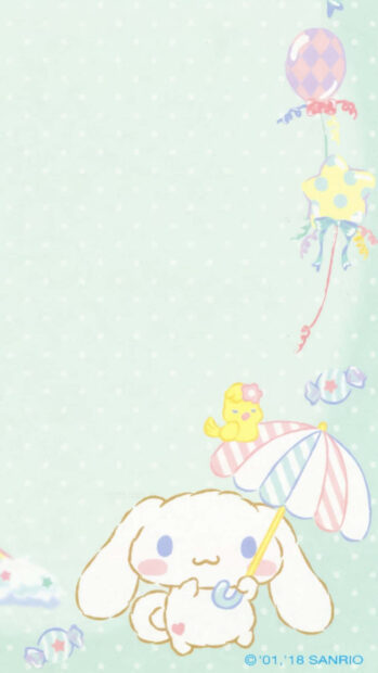 Cute Cinnamoroll Wallpaper for iPhone.