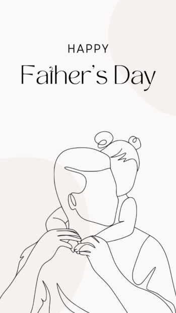 Cute Fathers Day iPhone Background.