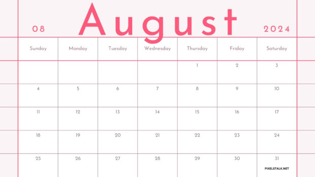Default August 2024 Wallpaper HD.