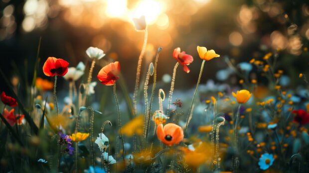Download Cute Summer flowers wallpaper HD Free.