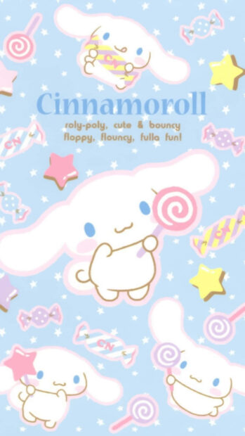 Enjoying Sweet Moments with Cinnamoroll Wallpaper.