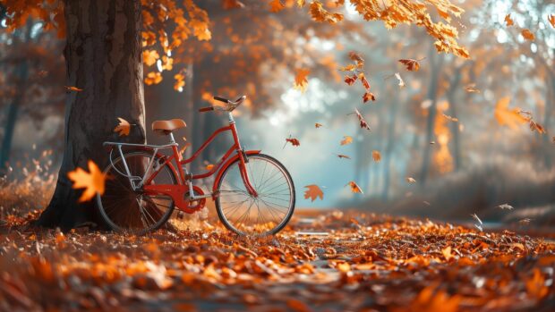 Fall Aesthetic Desktop Picture.