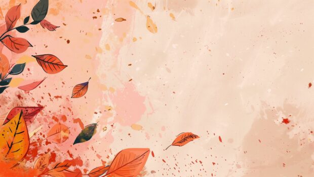 Fall Aesthetic Digital Wallpaper.