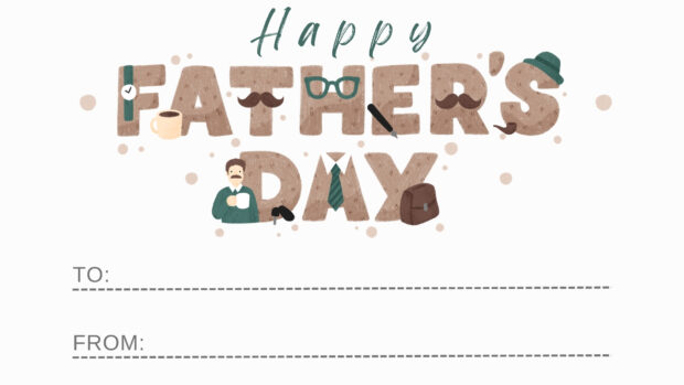 Fathers Day Greeting Card.