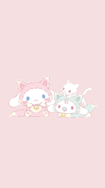 Follow your heart and reach for the stars with Cinnamoroll Wallpaper.