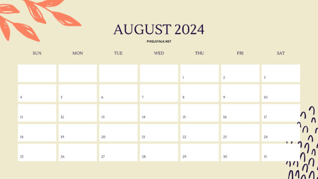 Free Download August 2024 Wallpaper HD 1080p.