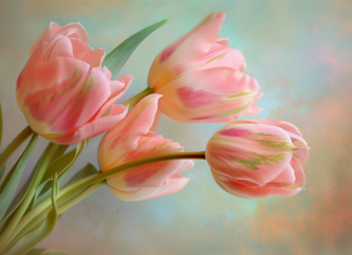 Free Download Tulip Flower Desktop Wallpaper.