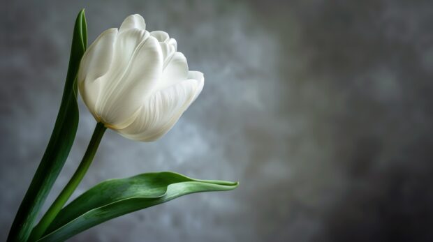 Free download White Tulip wallpaper for PC.