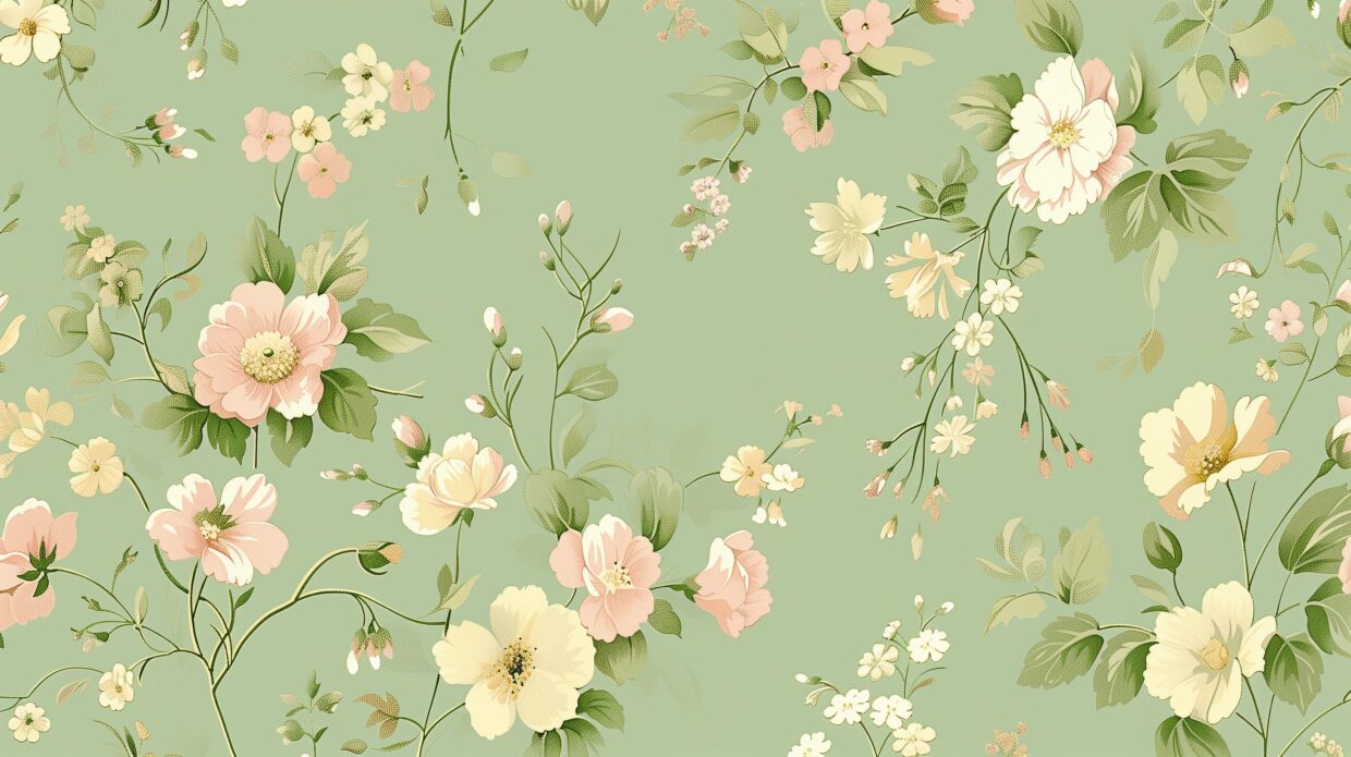Vintage Floral Wallpaper HD - PixelsTalk