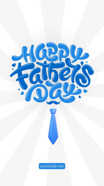 Happy Fathers Day Art Image iPhone.