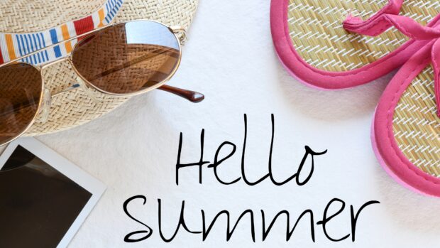 Hello Summer Vibes wallpaper.