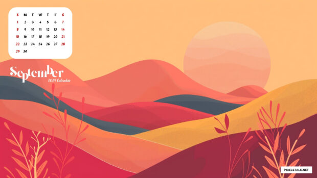 Hot September 2024 Calendar Backgrounds.