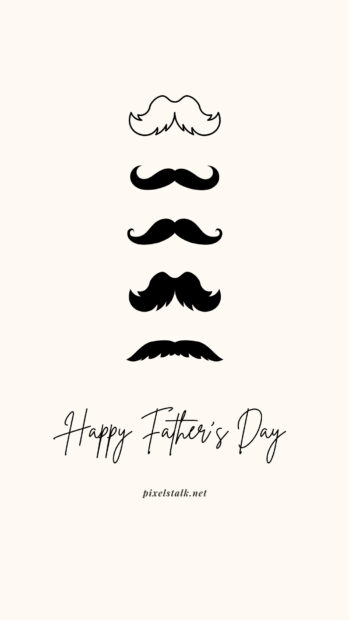 Minimalist Happy Fathers Day Wallpaper.