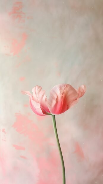 Pink Tulip pastel background for Iphone.