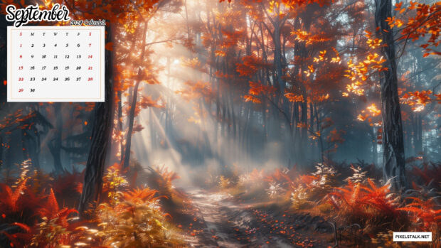 September 2024 Calendar Desktop Wallpaper 1920x1080.