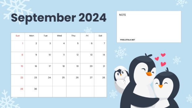 Simple September 2024 HD Wallpaper (1).