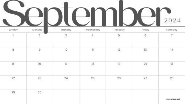 Simple September 2024 HD Wallpaper (3).