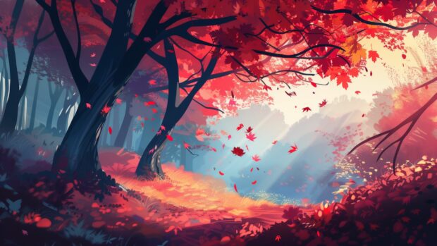 Simple Foliage wallpaper for desktop.
