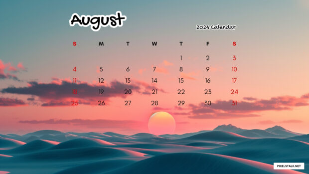 Sky Minimalist August 2024 Wallpaper.