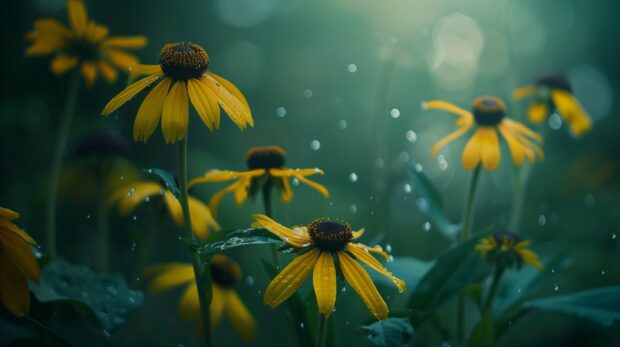 Summer Black eyed Susans wallpaper.