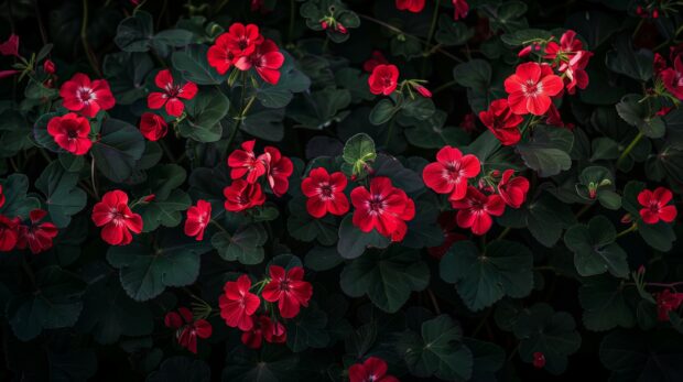 Summer Geraniums wallpaper HD 2K.