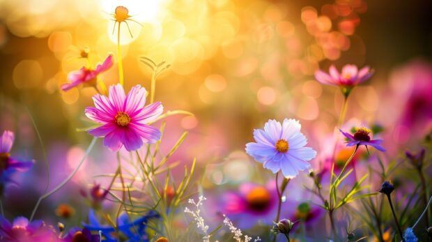 Summer flowers wallpaper HD Free.