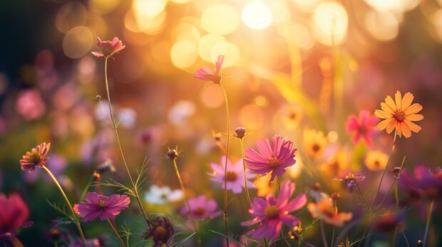 Summer flowers wallpaper, photography.