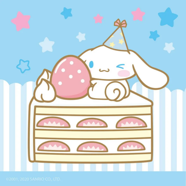 Sweet Cinnamoroll Cake Image.