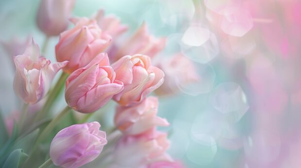 Tulip pastel HD wallpaper.