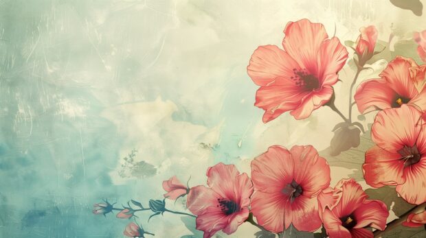 Vintage background of floral.