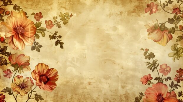 Vintage floral HD background.
