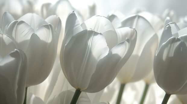 White Tulip wallpaper desktop.