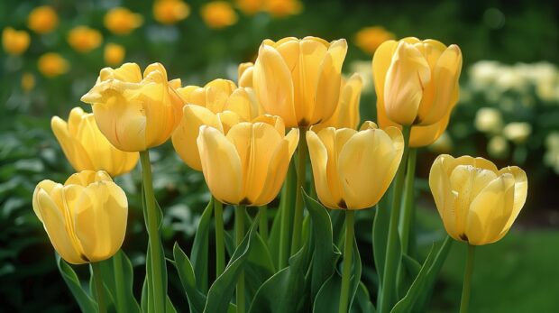 Yellow Tulip wallpaper.