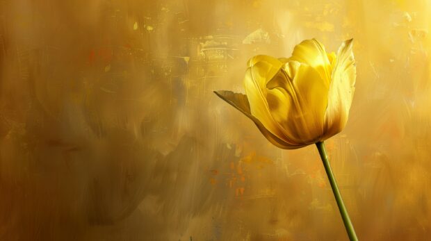 Yellow Tulip wallpaper HD.