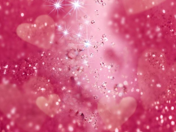 Cute Pink Glitter Wallpaper 4