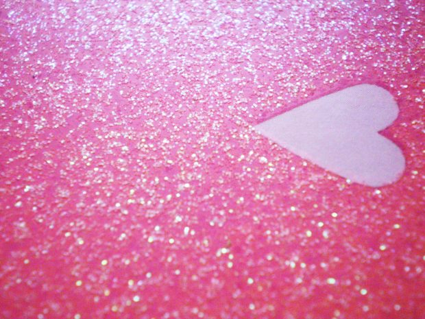 Love Pink Glitter Wallpaper 4